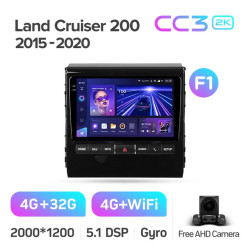 Штатная автомагнитола на Android TEYES CC3 2K для Toyota Land Cruiser 200 11 2015-2020 (Версия F1) 3/32gb- фото