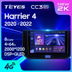 Штатная автомагнитола на Android TEYES CC3 2K для Toyota Harrier 4 XU80 2020-2022 3/32gb- фото2