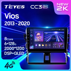 Штатная автомагнитола на Android TEYES CC3 2K для Toyota Vios XP150 2013-2020 3/32gb- фото2