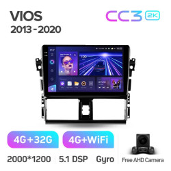 Штатная автомагнитола на Android TEYES CC3 2K для Toyota Vios XP150 2013-2020 3/32gb- фото