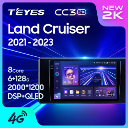 Штатная автомагнитола на Android TEYES CC3 2K для Toyota Land Cruiser J300 300 2021-2023 3/32gb- фото2