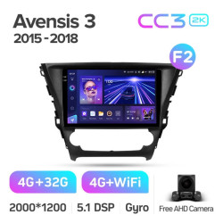 Штатная автомагнитола на Android TEYES CC3 2K для Toyota Avensis 3 2015-2018 (Версия F2) 3/32gb- фото