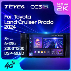 Штатная автомагнитола на Android TEYES CC3 2K для Toyota Land Cruiser Prado J250 2024 3/32gb- фото2
