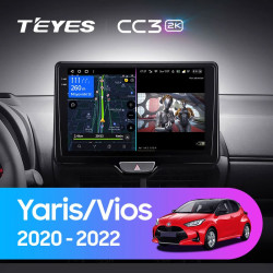 Штатная автомагнитола на Android TEYES CC3 2K для Toyota Yaris Vios 2020-2022 (Версия L) 3/32gb- фото3