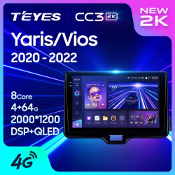 Штатная автомагнитола на Android TEYES CC3 2K для Toyota Yaris Vios 2020-2022 (Версия L) 3/32gb- фото2