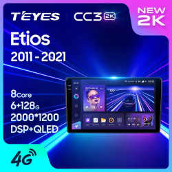 Штатная автомагнитола на Android TEYES CC3 2K для Toyota Etios 2011-2021 3/32gb- фото2
