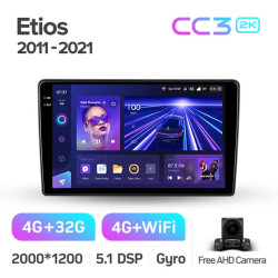 Штатная автомагнитола на Android TEYES CC3 2K для Toyota Etios 2011-2021 3/32gb- фото