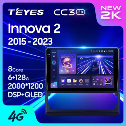 Штатная автомагнитола на Android TEYES CC3 2K для Toyota Innova 2 2015-2023 3/32gb- фото2