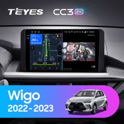 Штатная автомагнитола на Android TEYES CC3 2K для Toyota Wigo 2022-2023 3/32gb- фото3