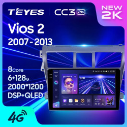 Штатная автомагнитола на Android TEYES CC3 2K для Toyota Vios 2 2007-2013 3/32gb- фото2