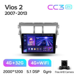 Штатная автомагнитола на Android TEYES CC3 2K для Toyota Vios 2 2007-2013 3/32gb- фото