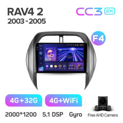 Штатная автомагнитола на Android TEYES CC3 2K для Toyota RAV4 2 CA20 CA20W XA20 2003-2005 (Версия F4) 3/32gb- фото