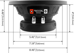 Автосабвуфер RECOIL RW8D2- фото6
