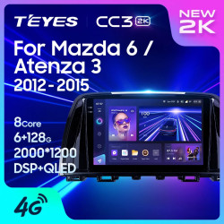 Штатная автомагнитола на Android TEYES CC3 2K для Mazda 6 Atenza 3 GJ 2012-2015 (Версия A) 3/32gb- фото2