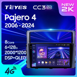 Штатная автомагнитола на Android TEYES CC3 2K для Mitsubishi Pajero 4 V80 V90 2006-2024 3/32gb- фото2