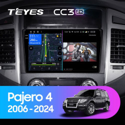 Штатная автомагнитола на Android TEYES CC3 2K для Mitsubishi Pajero 4 V80 V90 2006-2024 3/32gb- фото3
