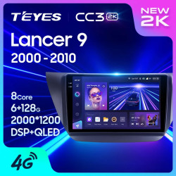 Штатная автомагнитола на Android TEYES CC3 2K для Mitsubishi Lancer 9 CS 2000-2010 (Версия 9) 3/32gb- фото2