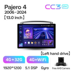 Штатная автомагнитола на Android TEYES CC3 2K для Mitsubishi Pajero 4 2006-2024 (Версия 13) 3/32gb- фото