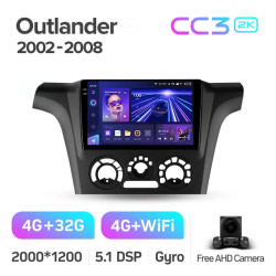 Штатная автомагнитола на Android TEYES CC3 2K для Mitsubishi Outlander 1 2002-2008 3/32gb- фото