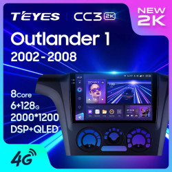 Штатная автомагнитола на Android TEYES CC3 2K для Mitsubishi Outlander 1 2002-2008 3/32gb- фото2