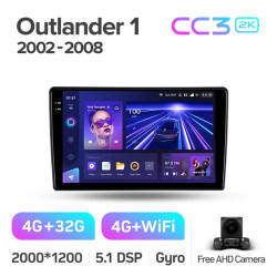 Штатная автомагнитола на Android TEYES CC3 2K для Mitsubishi Outlander 1 2002-2008 3/32gb- фото