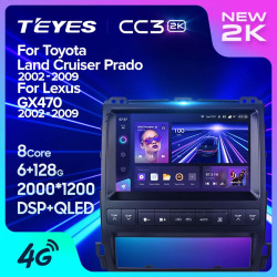 Штатная автомагнитола на Android TEYES CC3 2K для Lexus GX470 GX 470 J120 2002-2009 3/32gb- фото2