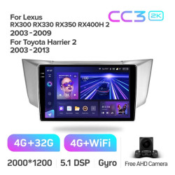 Штатная автомагнитола на Android TEYES CC3 2K для Toyota Harrier 2 2003-2013 3/32gb- фото