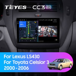 Штатная автомагнитола на Android TEYES CC3 2K для Toyota Celsior XF30 III 3 2000-2006 (Версия F1) 3/32gb- фото3