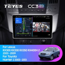 Штатная автомагнитола на Android TEYES CC3 2K для Toyota Harrier 2 2003-2013 3/32gb- фото3