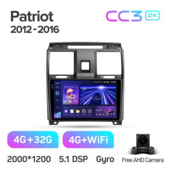 Штатная автомагнитола на Android TEYES CC3 2K для УАЗ Patriot 2012-2016 3/32gb- фото