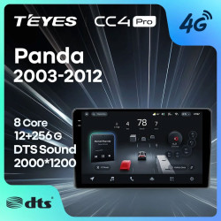 Штатная автомагнитола на Android TEYES CC4 Pro для Fiat Panda 169 2003-2012 8/128gb- фото2