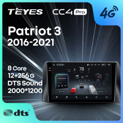 Штатная автомагнитола на Android TEYES CC4 Pro для УАЗ Patriot 3 2016-2021 (Версия F2) 8/128gb- фото2