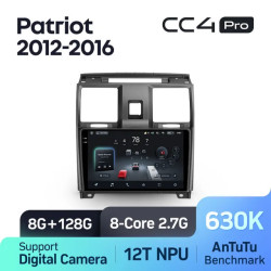 Штатная автомагнитола на Android TEYES CC4 Pro для УАЗ Patriot 2012-2016 8/128gb- фото