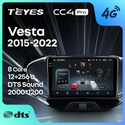 Штатная автомагнитола на Android TEYES CC4 Pro для Lada Vesta 2015-2022 (Версия F1) 8/128gb- фото2