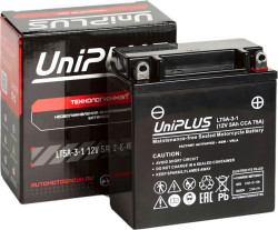 Аккумулятор UNIPLUS AGM LT5A-3-1 (5 AH) YB5L-B