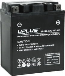 Аккумулятор UNIPLUS EB14A-3 (12 AH) YTX14AHL