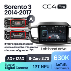 Штатная автомагнитола на Android TEYES CC4 Pro для Kia Sorento 3 2014-2017 (Версия A) 8/128gb- фото