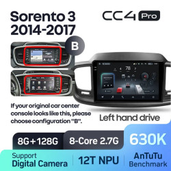 Штатная автомагнитола на Android TEYES CC4 Pro для Kia Sorento 3 2014-2017 (Версия B) 8/128gb- фото