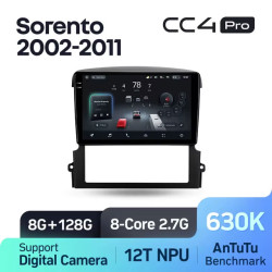 Штатная автомагнитола на Android TEYES CC4 Pro для Kia Sorento BL 2002-2011 8/128gb- фото