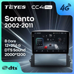 Штатная автомагнитола на Android TEYES CC4 Pro для Kia Sorento BL 2002-2011 8/128gb- фото2