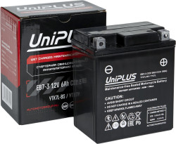 Аккумулятор UNIPLUS AGM EB7-3 (6 AH) YTX7L