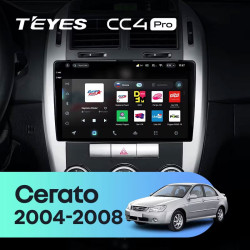Штатная автомагнитола на Android TEYES CC4 Pro для Kia Cerato 1 LD 2004-2008 (Версия F1) 8/128gb- фото3