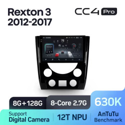 Штатная автомагнитола на Android TEYES CC4 Pro для SsangYong Rexton Y290 3 2012-2017 8/128gb- фото
