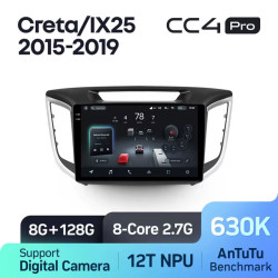 Штатная автомагнитола на Android TEYES CC4 Pro для Hyundai Creta IX25 2015-2019 8/128gb- фото
