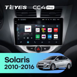 Штатная автомагнитола на Android TEYES CC4 Pro для Hyundai Solaris 1 2010-2016 8/128gb- фото3