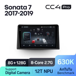 Штатная автомагнитола на Android TEYES CC4 Pro для Hyundai Sonata 7 LF 2017-2019 8/128gb- фото
