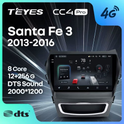 Штатная автомагнитола на Android TEYES CC4 Pro для Hyundai Santa Fe 3 2013-2016 (Версия B) 8/128gb- фото2