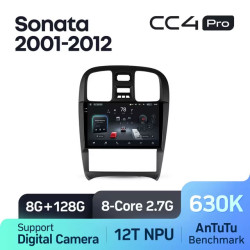 Штатная автомагнитола на Android TEYES CC4 Pro для Hyundai Sonata EF 2001-2012 8/128gb- фото