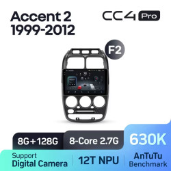 Штатная автомагнитола на Android TEYES CC4 Pro для Hyundai Accent II 2 LC2 1999-2012 (Версия F2) 8/128gb- фото