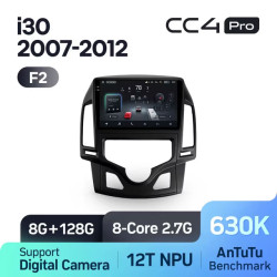 Штатная автомагнитола на Android TEYES CC4 Pro для Hyundai i30 1 FD 2007-2012 (Версия F2) 8/128gb- фото